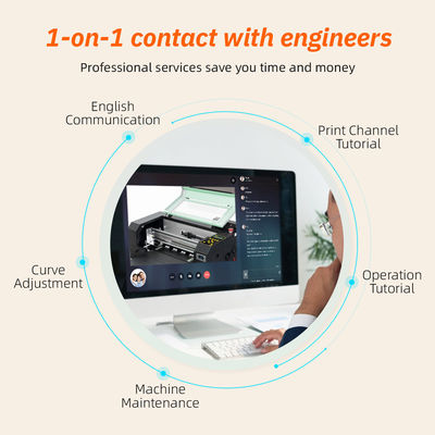 Full-Automatic DTF Printer Machine with 1 Year Warranty Win7/Win10/Win11 Compatible and CMYK+White Print Color